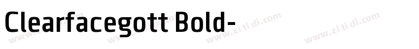 Clearfacegott Bold字体转换